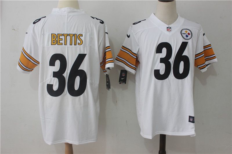 Men Pittsburgh Steelers #36 Bettis White Nike Vapor Untouchable Limited NFL Jerseys